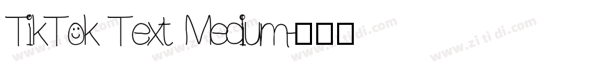 TikTok Text Medium字体转换